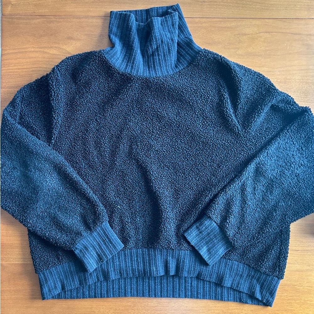 Hudson Gray Size Large Black Turtleneck Sweater